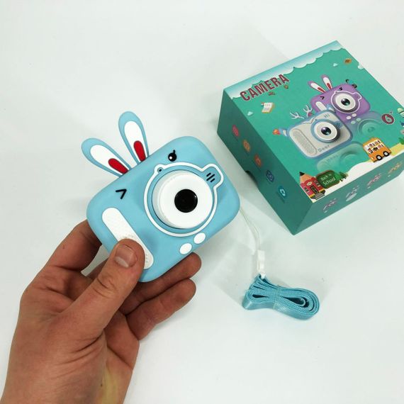 Дитячий цифровий фотоапарат X900 Rabbit Колір: блакитний PN-63 | Зображення 5