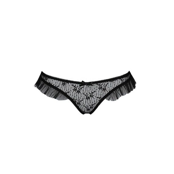 Трусики з оборками DONIA THONG black L/XL - Passion Exclusive | Зображення 4
