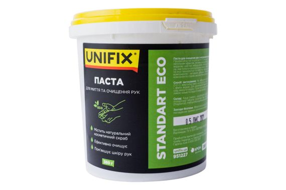 Паста для очистки рук Standart ECO 0,38кг (ведерко) UNIFIX | Зображення 1