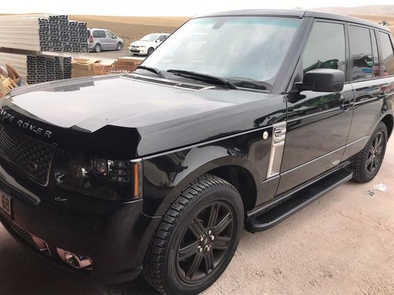 Бокові пороги Tayga Black (2 шт., алюміній) для Range Rover III L322 2002-2012 рр | Зображення 1