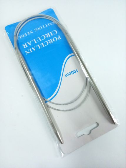 Спиці кругові 100см 2.5мм для ручного в'язання, полегшені, Porcelain circular | Зображення 2