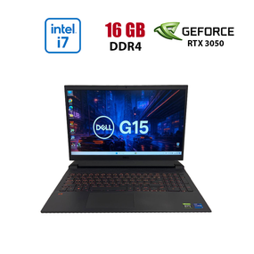 Ігровий ноутбук Б-клас Dell G15 5511 / 15.6" (1920x1080) IPS / Intel Core i7-11800H (8 (16) ядер по 2.3 - 4.6 GHz) / 16 GB DDR4 / 512 GB SSD / nVidia GeForce RTX 3050, 4 GB GDDR6, 128-bit / WebCam б/в