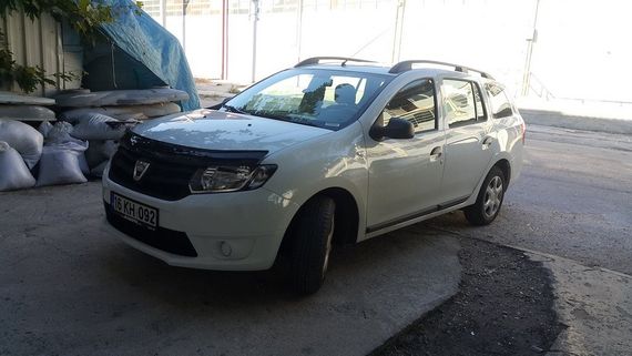 Дефлектор капоту (EuroCap) для Dacia Logan III 2013-2024 рр | Зображення 1