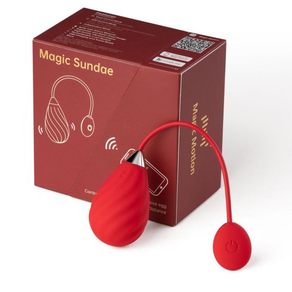 Смарт-виброяйцо Magic Motion Sundae Red | Зображення 2