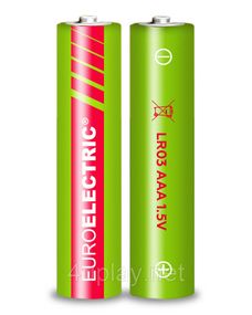 Батарейки щелочные Euroelectric AAA 2 шт.