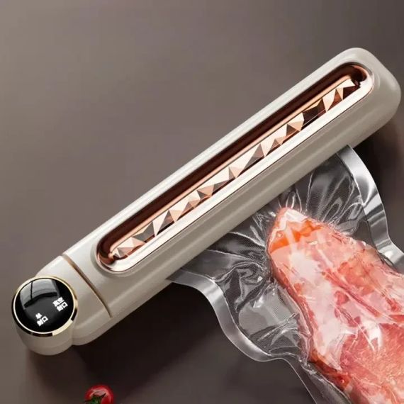 Кухонний вакуумний пакувальник харчових продуктів з дисплеєм Vacuum sealer LS-802 Білий Побутовий вакууматор домашній | Зображення 6
