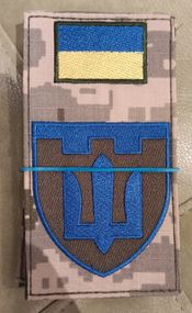 Шеврон-заглушка ТРО (кольоровий-піксель)