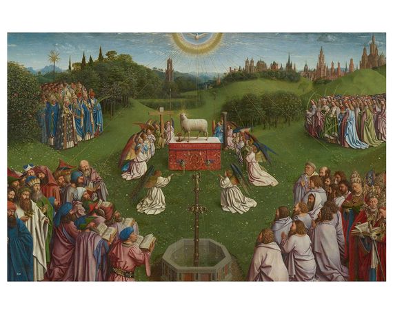 Великие художники Ян ван Эйк книга Van Eyck искусство живопись книги для художников | Зображення 6