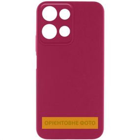Чохол Silicone Cover Ummi Lakshmi Full Camera (AA) для Motorola Moto G86 5G Бордовий / Marsala