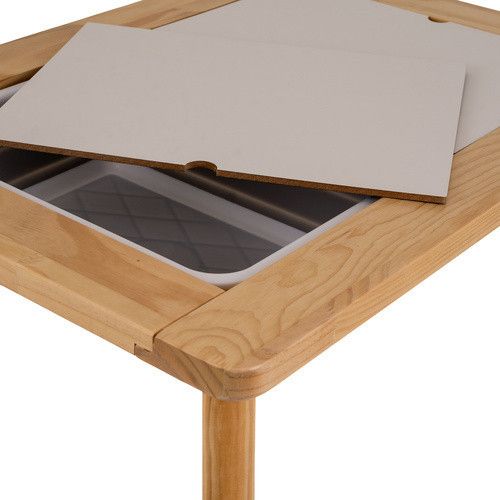 Деревянный сенсорный развивающий стол для детей Kruzzel 26366 со стулом | Зображення 6