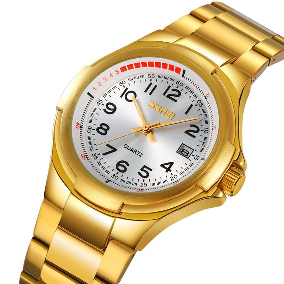 Класичний чоловічий годинник Skmei 9320GDSI Gold-Silver | Зображення 1