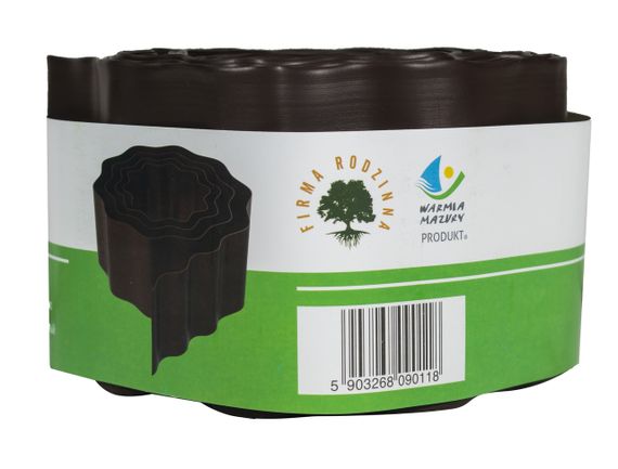 Бордюрная лента  10 см 9 метров коричневая VARTCO (Польша) | Зображення 3