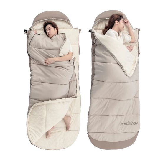 Спальний мішок з капюшоном Naturehike B400 NH21MSD11, бежевий | Зображення 1