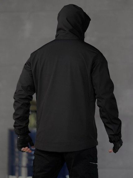 Демісезонна тактична куртка софтшел lion black ВТ5053 | Зображення 2