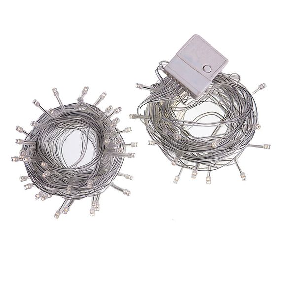 Новогодняя гирлянда штора 2х2 м 80 LED комнатная белый провод Жёлтый ZWM2280LEDY | Зображення 5