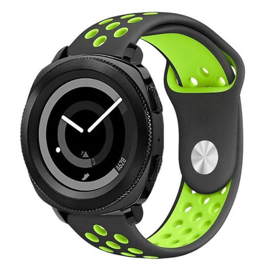 Спортивный ремешок Primo Perfor Sport для часов Samsung Gear Sport SM-R600 - Black&Green