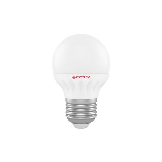 LED лампа Electrum E-27 Globe D50 LG-12 6W(400Lm) 4000K алюпласт. корп.