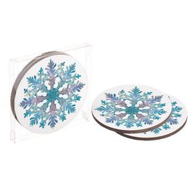 Подставки под горячее Coaster Снежинка (пробка) 10 см