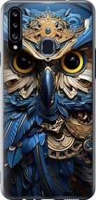 Чехол на Samsung Galaxy A20s A207F Сова v2 из силикона FCh_096117
