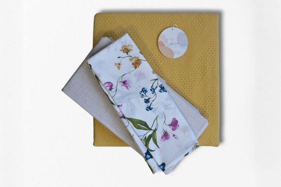 Постельное белье с пледом Saheser Ranforce Zig Zag 200 х 220 см Sari | Зображення 2