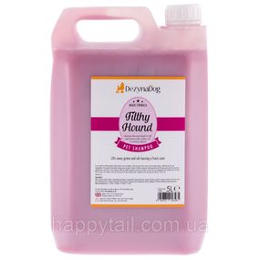 Шампунь Dezynadog Filthy Hound Deep Clean для глибокого очищення брудної шерсті дезодорує має стійкий аромат Пармської Фіалк