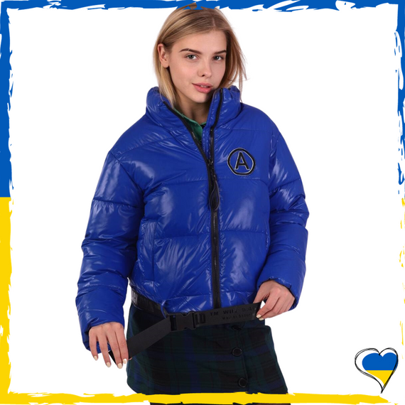 Куртка женская плащевка. Женская куртка синяя. Куртка демисезонная 42,44,46 | Зображення 1