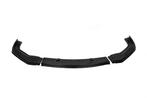 Накладка на передний бампер ЛИП V2 (черная) для Honda Civic Sedan X 2016-2021 гг.