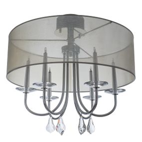 Люстра потолочная галогенная с абажуром G4 20W WH (BL-062S/6)