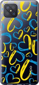 Чехол на Oppo A92S Сердца UA "5292u-1926-17620"