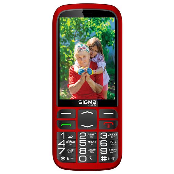 Мобільний телефон Sigma Comfort 50 Optima Type-C Red (4827798122327) | Зображення 1