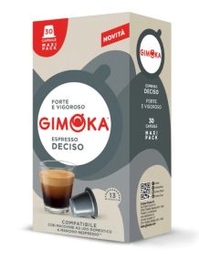 Кава в капсулах Gimoka Nespresso Deciso 30 шт Джимока неспресо Дечізо купаж кави
