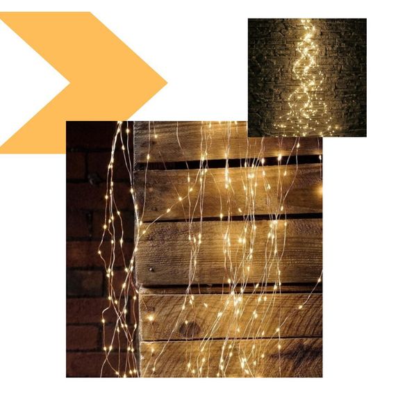 Гірлянда Кінський хвіст Роса 20 ниток по 2м 400 LED USB 8 режимів Теплий білий (47714-701_259) | Зображення 1