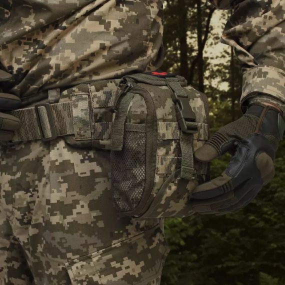 Підсумок аптечка Ukrarmor PRO Піксель (мм-14), тактична аптечка IFAK Cordura 1000 MOLLE, укрармор ЗСУ, військових | Зображення 4