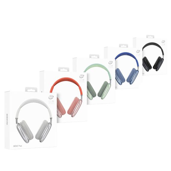 Бездротові навушники BOROFONE BO22 Plus Elegant BT headphones Silver | Зображення 4