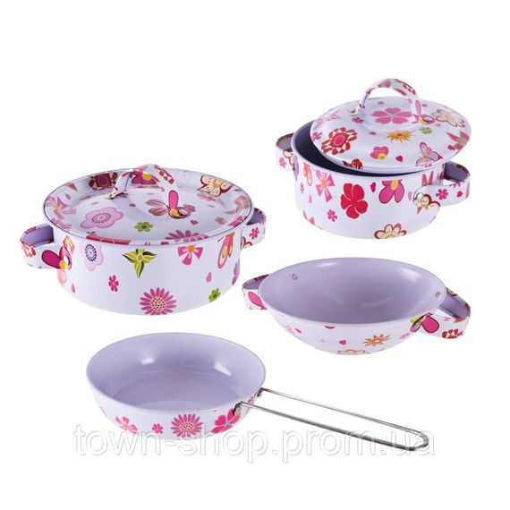 Детский набор посуды «Kitchenware» 620-B5(White) кастрюля, сковородка | Зображення 1