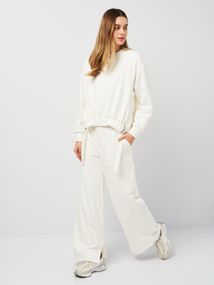 Костюм жіночий світшот та штани молочний, 2XL