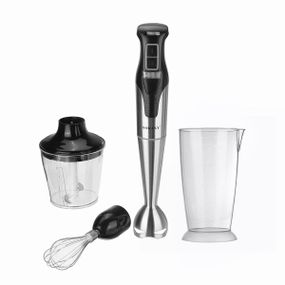 Блендер ручной погружной из нержавейки Sokany универсальный 4 в 1 металлический 1000 Вт смузи мейкер мощный SK-758-4