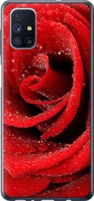 Чехол на Samsung Galaxy M51 M515F Красная роза "529u-1944-17620"