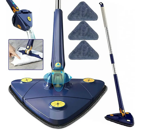Инновационная регулируемая швабра Triangle MOP ∙ Треугольная швабра с отжимом и поворотом на 360 | Зображення 2