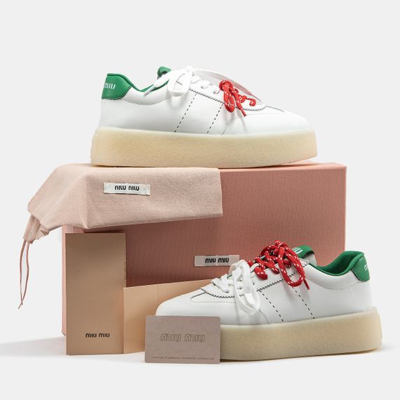 Кросівки жіночі Miu Miu (Шкіра) топ 2115 39 25 см | Зображення 9