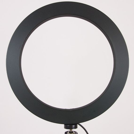 Кольцевая светодиодная LED лампа Flat Ring 8" Black | Зображення 1