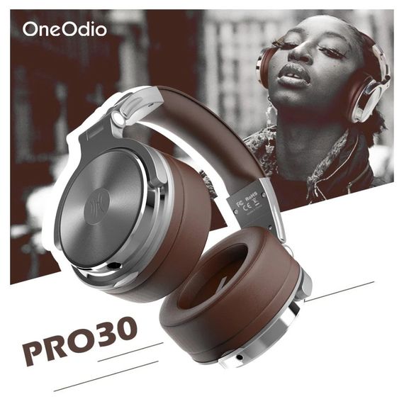 Гарнітура OneOdio Pro 30, 3,5мм/6,35мм, Silver | Зображення 4
