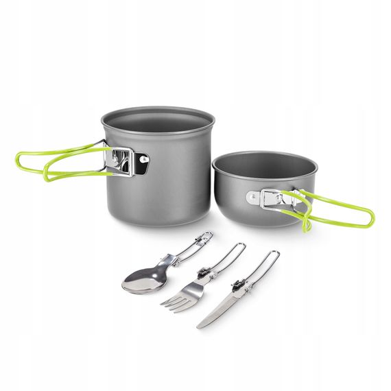Набір посуду для кемпінгу Mountain Goat складний 5 шт 1.2 л Grey (P-5907739316813) | Зображення 4