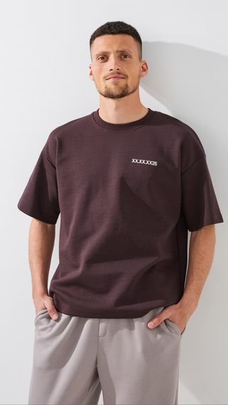 Футболка з принтом чоловіча LAWA P-MB02374 S Коричневий shop (2000999525612)