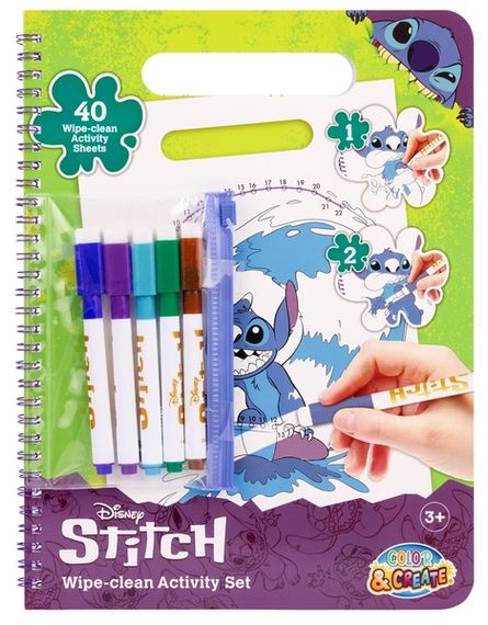 Розмальовка з маркереми, що стираються Disney Stitch Актівіті (ST252410)