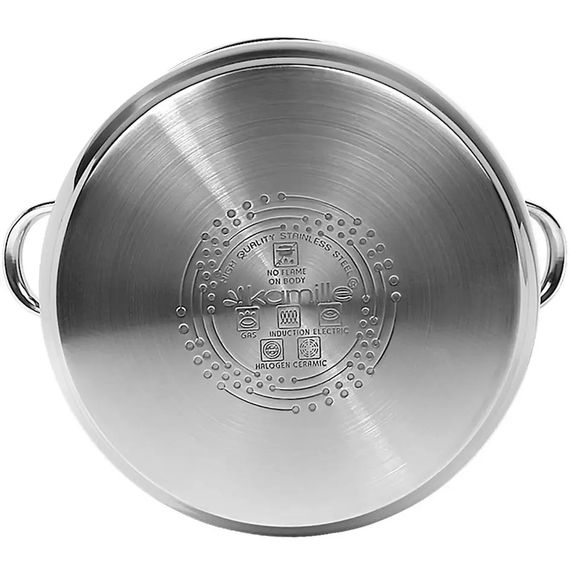 Каструля з кришкою Kamille KM-5404 10.5 л 26 см срібляста | Зображення 4