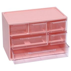 Органайзер настільний WXS-4 на 6 відділень Pink