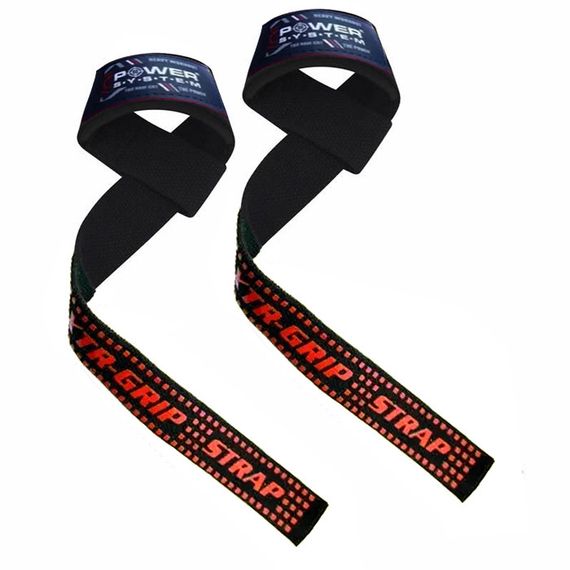 Лямки для тяги Power System PS-3430 XTR-Grip Straps Black/Red | Зображення 1