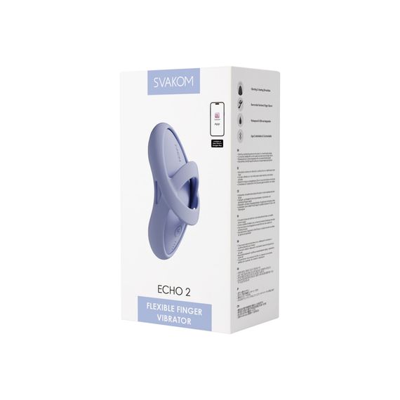 Клиторальный вибратор Svakom Echo 2 Sky Blue | Зображення 6