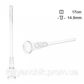 Чілум — адаптер скляний d — 14,5 мм, L — 17 см